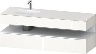 Duravit Qatego Lavabo Encastrado Con Base De Lavabo Consola, - Duravit