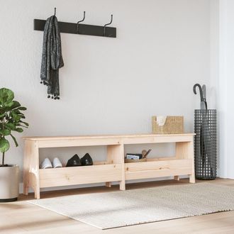vidaXL Banco De Recibidor 160x28x45 Cm Madera Maciza De Pino Vidaxl