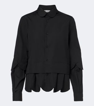 Comme Des Gar&ccedil;ons Layered cotton shirt