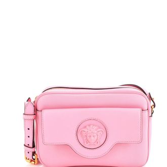 Versace La Medusa Flap Pocket Camera Bag Leather Small