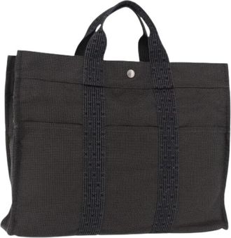 Herm&egrave;s Pre-owned Canvas Tote Bag - Dames - Vintage Shopper - Grijs - ONE Size - Vintage