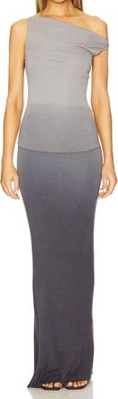 Aya Muse Hali Dress In Gray Blue