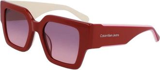 Calvin Klein Jeans Sunglasses, female, Pink, 51 MM, Square Sunglasses