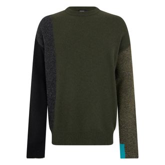 Diesel Maglione Jacquard - - Knitwear - Uomo - Verde - L