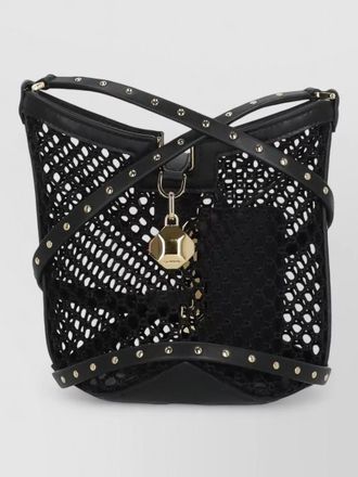Lanvin leather bucket bag gold tone hardware