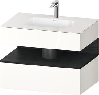 Duravit Qatego Lavabo Encastrado Con Base De Lavabo Consola, - Duravit