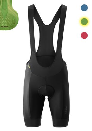 Gonso Fahrradhose GONSO SITIVO Bib M, Damen, Gr. 5XL, Normalgr&ouml;ssen, gr&uuml;n, 65% Polyamid, 35% Elasthan, Hosen Fahrradhose, Herren Radhose, Radlerhose mit spe