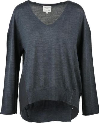 Alessia Santi Asymmetric Knit Sweater with Relaxed Fit and Sequin Detailing