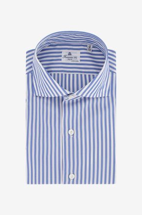 Finamore Lang&auml;rmeliges Baumwollhemd Edoardo