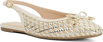 Dune London Haiiden Slingback Flat in White at Nordstrom Rack, Size 11Us / 41Eu