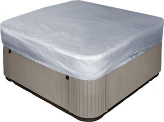 OEM Housse Spa - Polyester 190t Anti-uv Etanche - Carr&eacute;e 207 X 207 X 30 Cm - Gris