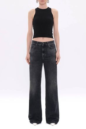 Haikure Korea Denim Jeans In Authentic Black
