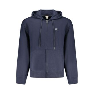 Calvin Klein Blu Katoenen Heren Hooded Sweatshirt