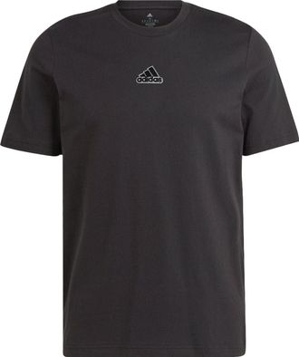 adidas Elevated Pile Embroidery Logo T-Shirts Black IL5388