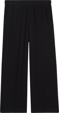 Eileen Fisher Eileen Fisher Wide-leg Cotton Trousers - Black - L (UK 18-20 / XL)
