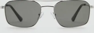 Mango Occhiali da sole montatura metallica argento - Uomo - Taglia unica - MANGO MAN