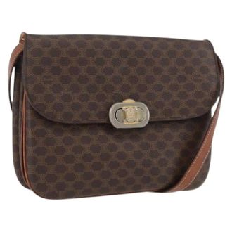 Celine Pre-owned Cross Body Bags, female, Brown, Size: ONE SIZE Pre-owned Vintage Shoulder Bag