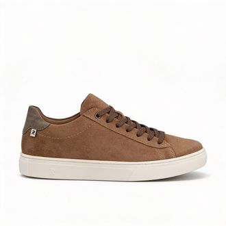 Rieker Nash Mens Court Trainers Tan Leather - Size UK 10.5