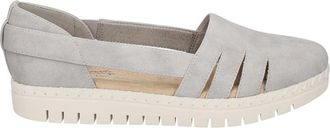 Easy Street Bugsy Flat Womens US Gray White Round Toe Comfort Slip-On GAL850