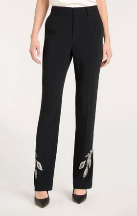 Cinq &agrave; Sept Metal Paisley Kerry Pant In Black