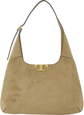 Tory Burch Eleanor schoudertas - Dames - Tassen - Beige - Maat: ONE Size Zijde