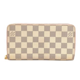 Louis Vuitton Damier Azur Rose Ballerine Damier Canvas Long Wallet (Bi-Fold) (Pre-Owned)