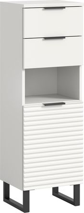 WELLTIME Unterschrank »Litica, Höhe 110 cm, 2 Schubkästen, 1 Tür, 1 offenes Fach« Badschrank, Bad-Midischrank, Badezimmer, Bad-Möbel