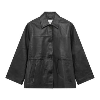 Sams&oslash;e & Sams&oslash;e Giacca in pelle Salaax - - Jackets - Donna - Nero - S