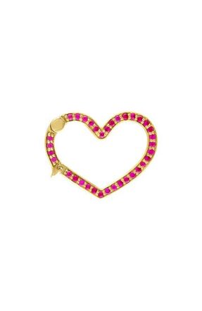 Eden Presley Diamond Double-Sided Motif Heart Lock Closure in Metallic Gold at Nordstrom