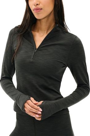 SPLITS59 Stevie Active Rib Half Zip Waist Length Top