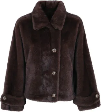 DRHOPE Faux Fur Jacket 9139.Eko Mi2 Ganache
