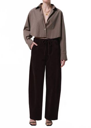 Citizens Of Humanity Aurora Pull-On Corduroy Pants In Barrister