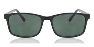 SmartBuy Collection Rectangle Full Rim Plastic Mens Prescription Sunglasses Black Size 55 - SmartBuy Collection