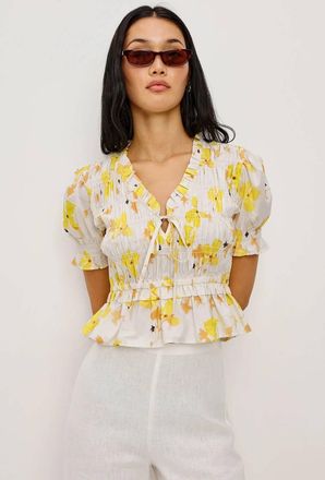 Rails Fontane Top In Tossed Daffodils