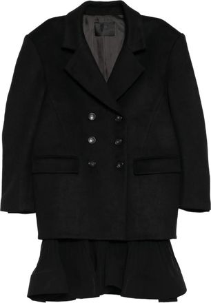 YCH double-breasted coat - Black