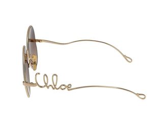 Chlo&eacute; CH0329S Round Metal Sunglasses - Gold