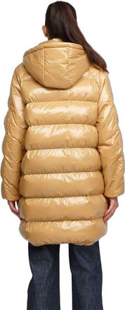 Pinko Womens Winter Jacket Light Caramel Polyamide Apparel Outwear