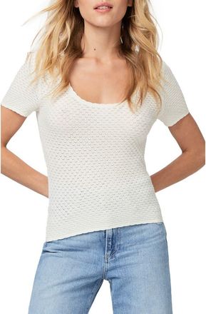 Paige Galiene Eyelet Top in Ivory at Nordstrom, Size Large
