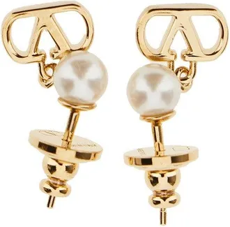 Valentino Garavani Vlogo Signature earring with pearl Woman One Size