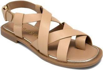 Aerosoles Cargo Toe Loop Sandal in Beige Bisque Fx Nappa at Nordstrom, Size 5.5