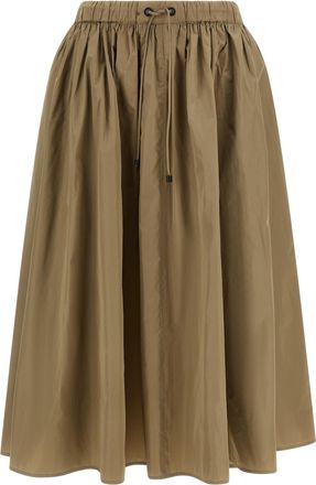 Max Mara Bicolor Polyester Midi Womens Skirt