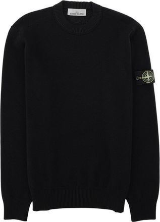 Stone Island Black Crew Neck Sweater