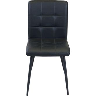 Milani Home Rosa - sedia imbottita per sala da pranzo in ecopelle