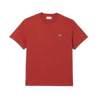Lacoste T-Shirts, male, Red, Size: XS Classic Tee Shirt