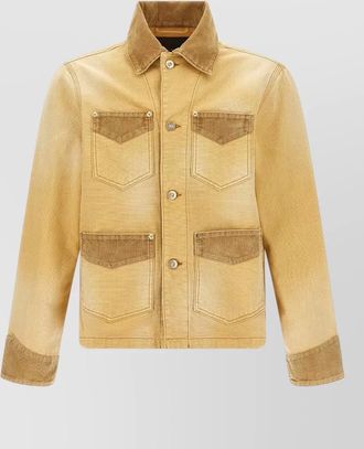 Wales Bonner sierra jacket chest pockets corduroy accents