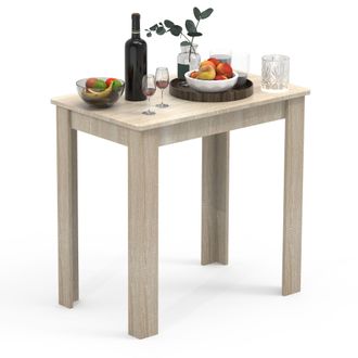 ebuy24 Ebuy24 - Mesa De Comedor De Madera Vcm Al. 76 X An. 80 X P. 50 Cm Mesa De Comedor Mesa De Cocina Mesa Esal (sonoma Oak)