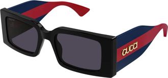 Gucci Zonnebril - Dames - Accessoires - Zwart - Maat: 52 MM Nylon