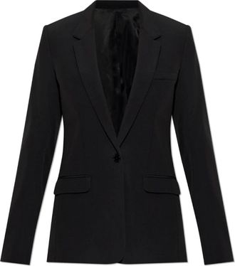 Isabel Marant Jassen, Dames, Zwart, S, Leer, Jassen