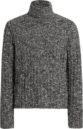 Dolce & Gabbana Geribbelde coltrui - Heren - Coltruien - Grijs - L - Wol - Truien & Vesten