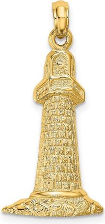 Diamond2Deal 14k Yellow Gold Lighthouse Charm